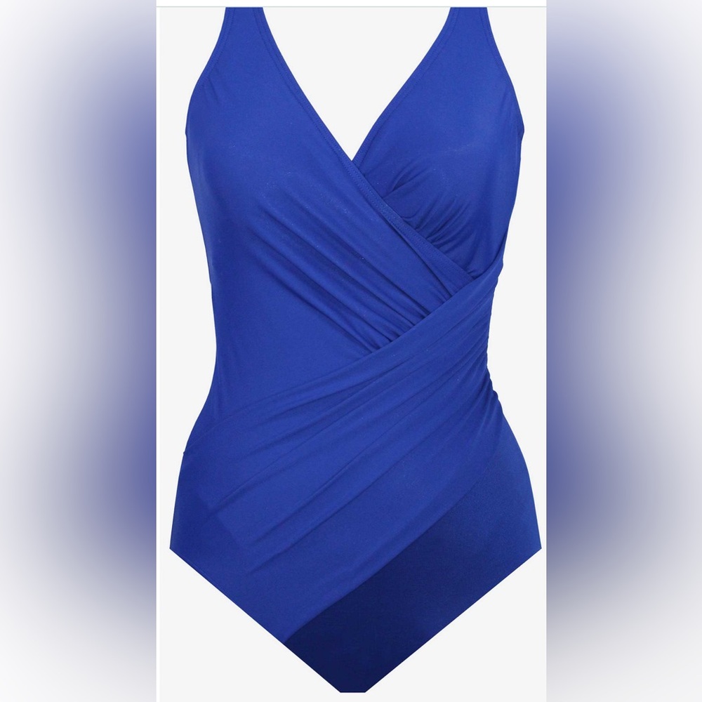 Miraclesuit Plus Size Oceanus One Piece in Azul Size 18W New